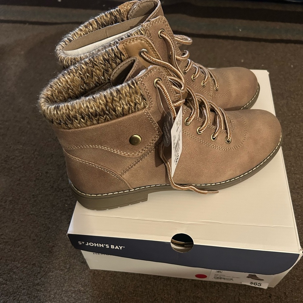 St. John's Bay Natural Color Boots with memory foam